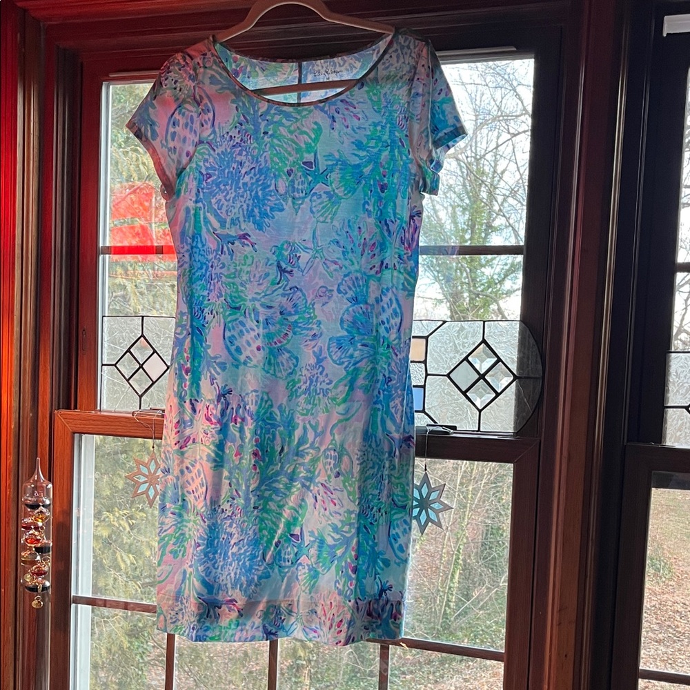 Colorful Floral Short Sleeve Dress